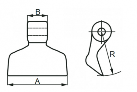 Молоток FP005F20 для мульчера  Молоток FP005F20 для мульчера
